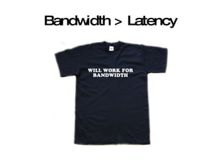 Bandwidth > Latency 