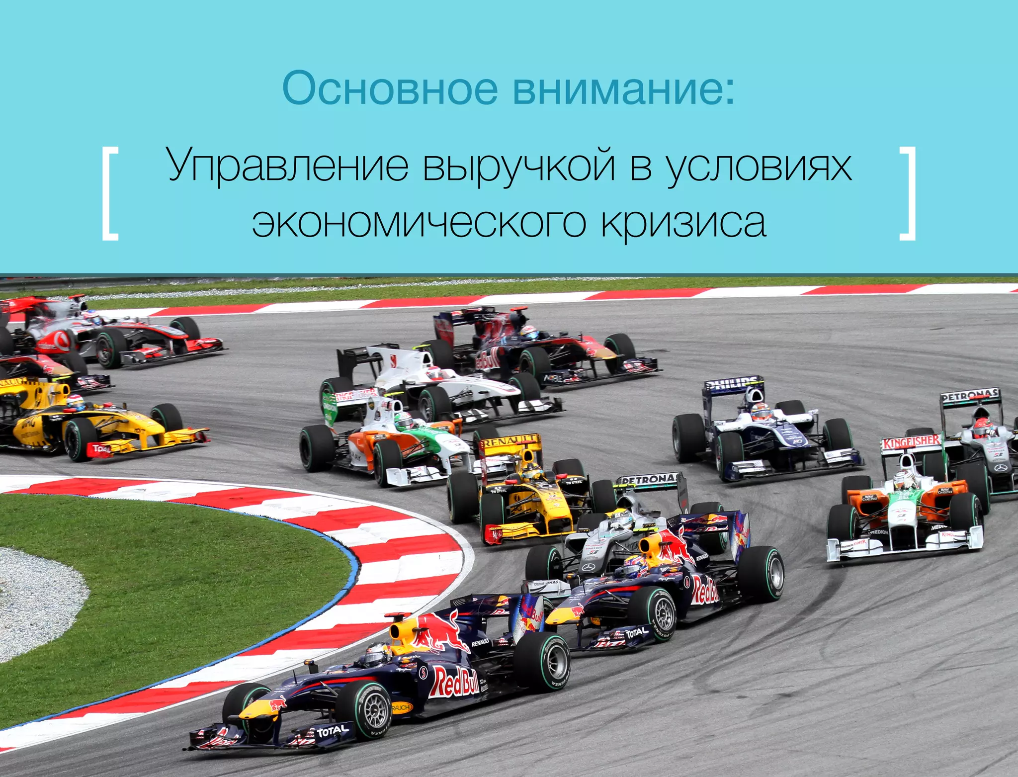 Основное внимание: 
Управление выручкой в условиях 
экономического кризиса 
 