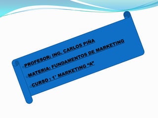 PROFESOR: ING. CARLOS PIÑA