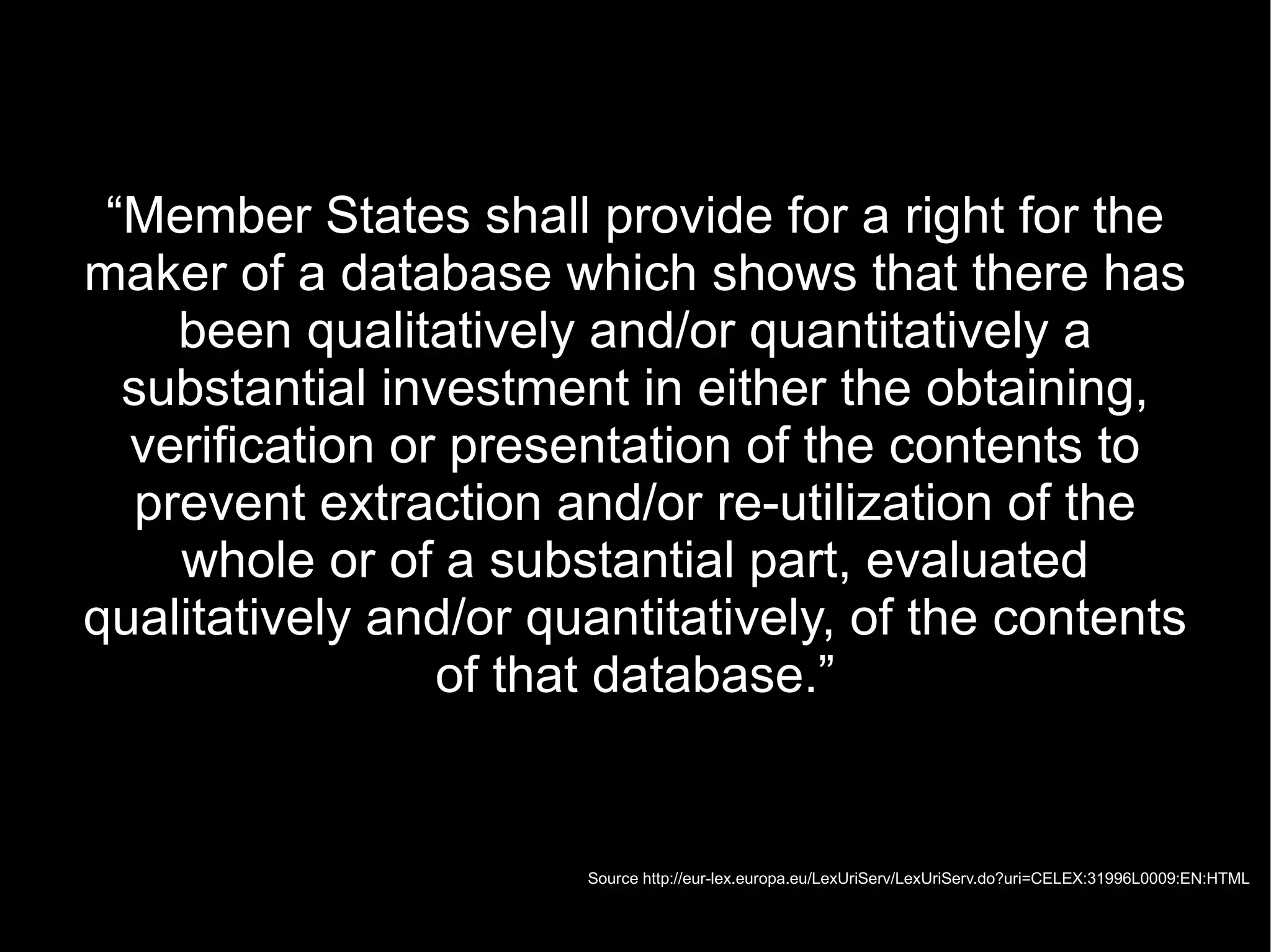 What about databases? 