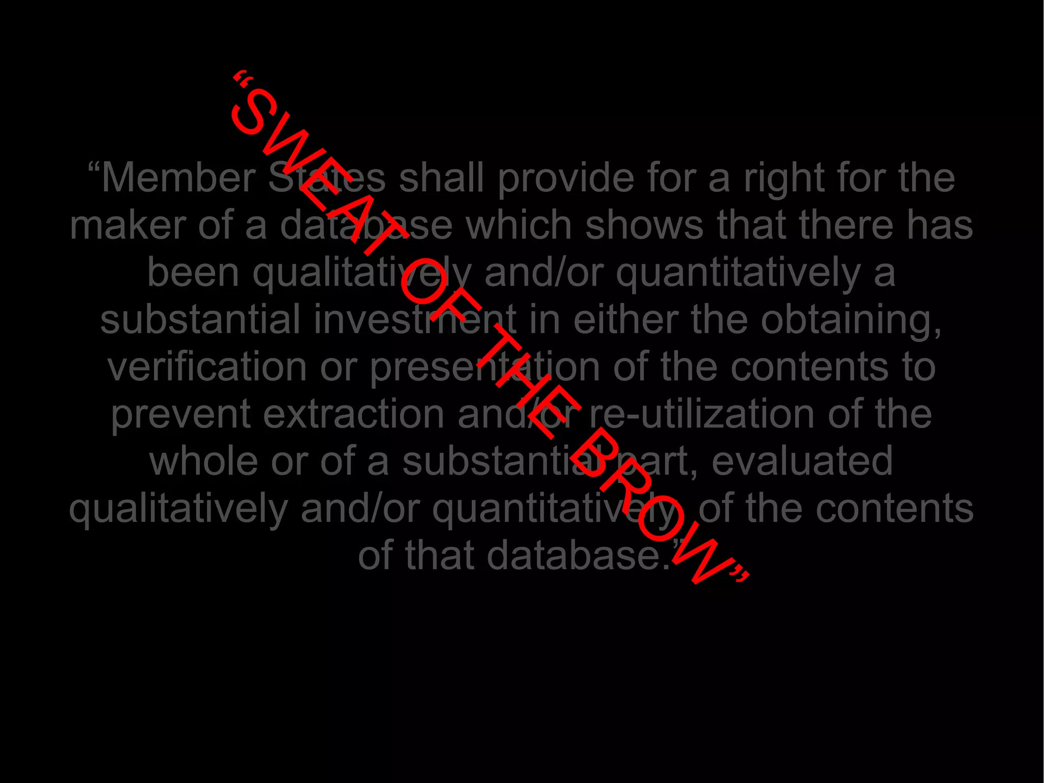database as compilation 