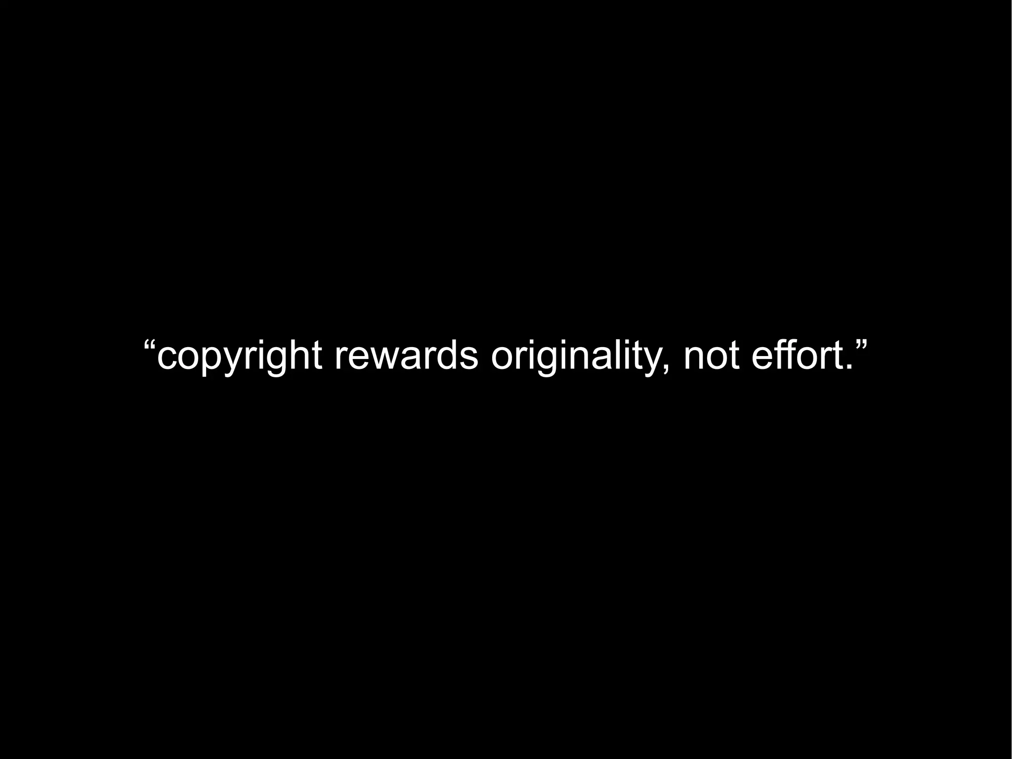US Code 17  §  102(b) “ In no case does copyright protection  for an original work of authorship  extend to any  idea, procedure, process, system, method of operation, concept, principle, or   discovery, regardless of the form in which it is described , explained, illustrated,  or embodied in such work.” 