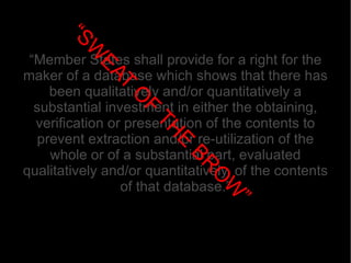 database as compilation 