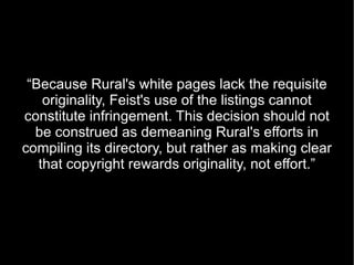 US Code 17  §  102(b) “ In no case does copyright protection for an original work of authorship extend to any idea, procedure, process, system, method of operation, concept, principle, or discovery, regardless of the form in which it is described, explained, illustrated, or embodied in such work.” 