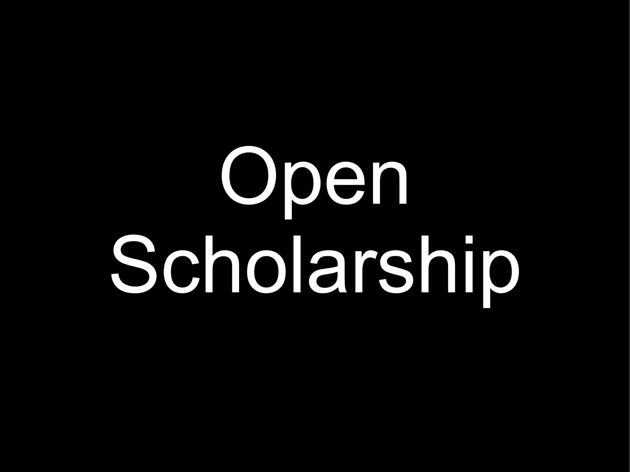 Open Scholarship 