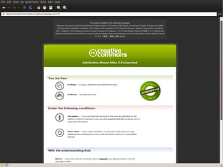 Creative Commons: licenses 