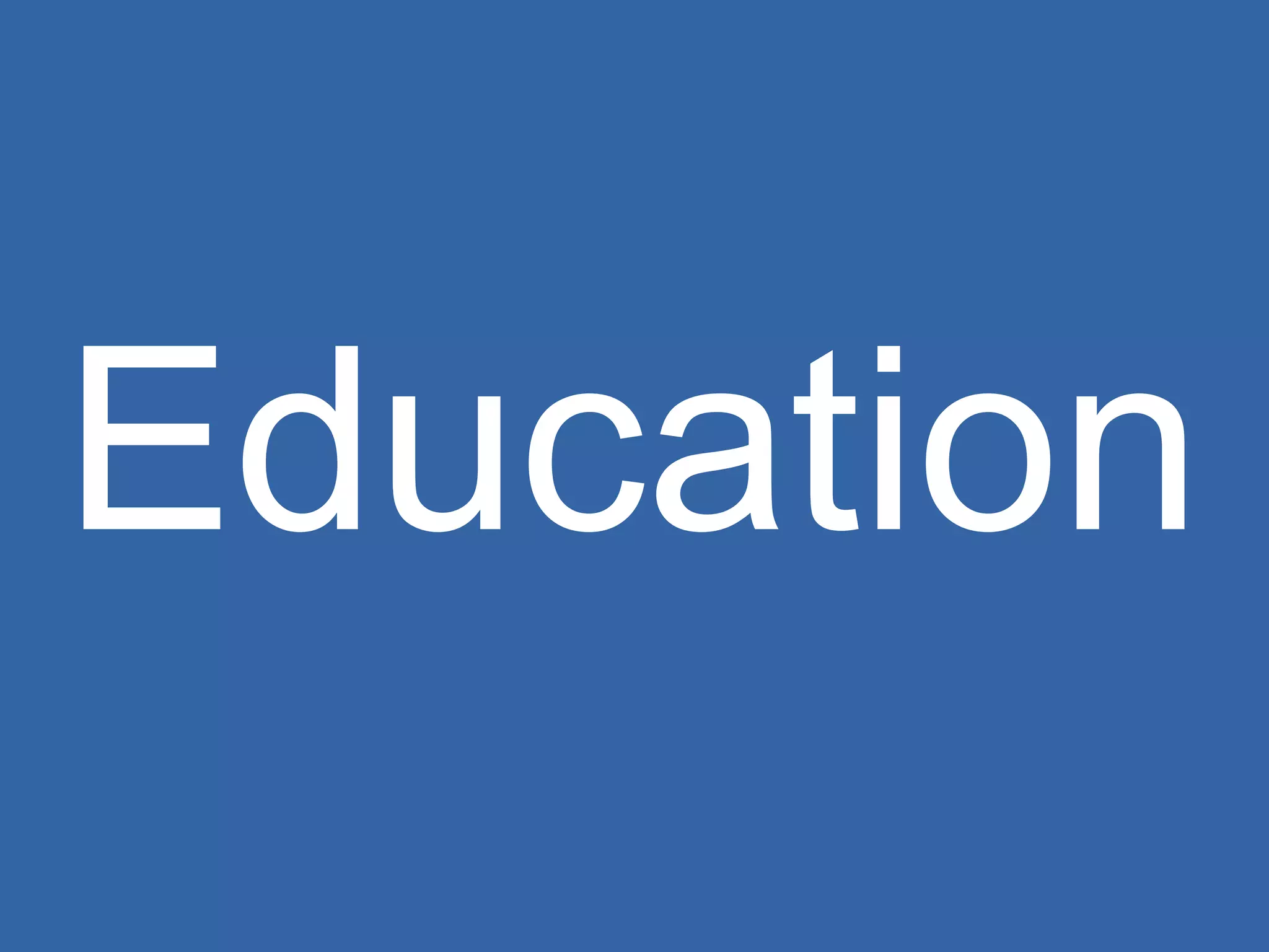 Education 