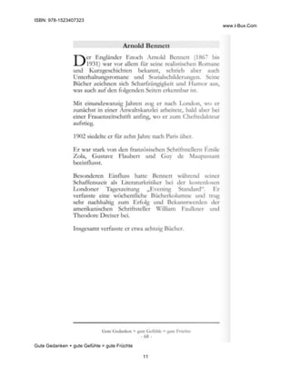 ISBN: 978-1523407323
www.I-Bux.Com
Gute Gedanken + gute Gefühle = gute Früchte
11
	
 