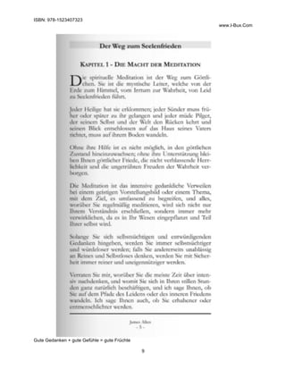 ISBN: 978-1523407323
www.I-Bux.Com
Gute Gedanken + gute Gefühle = gute Früchte
9
	
 