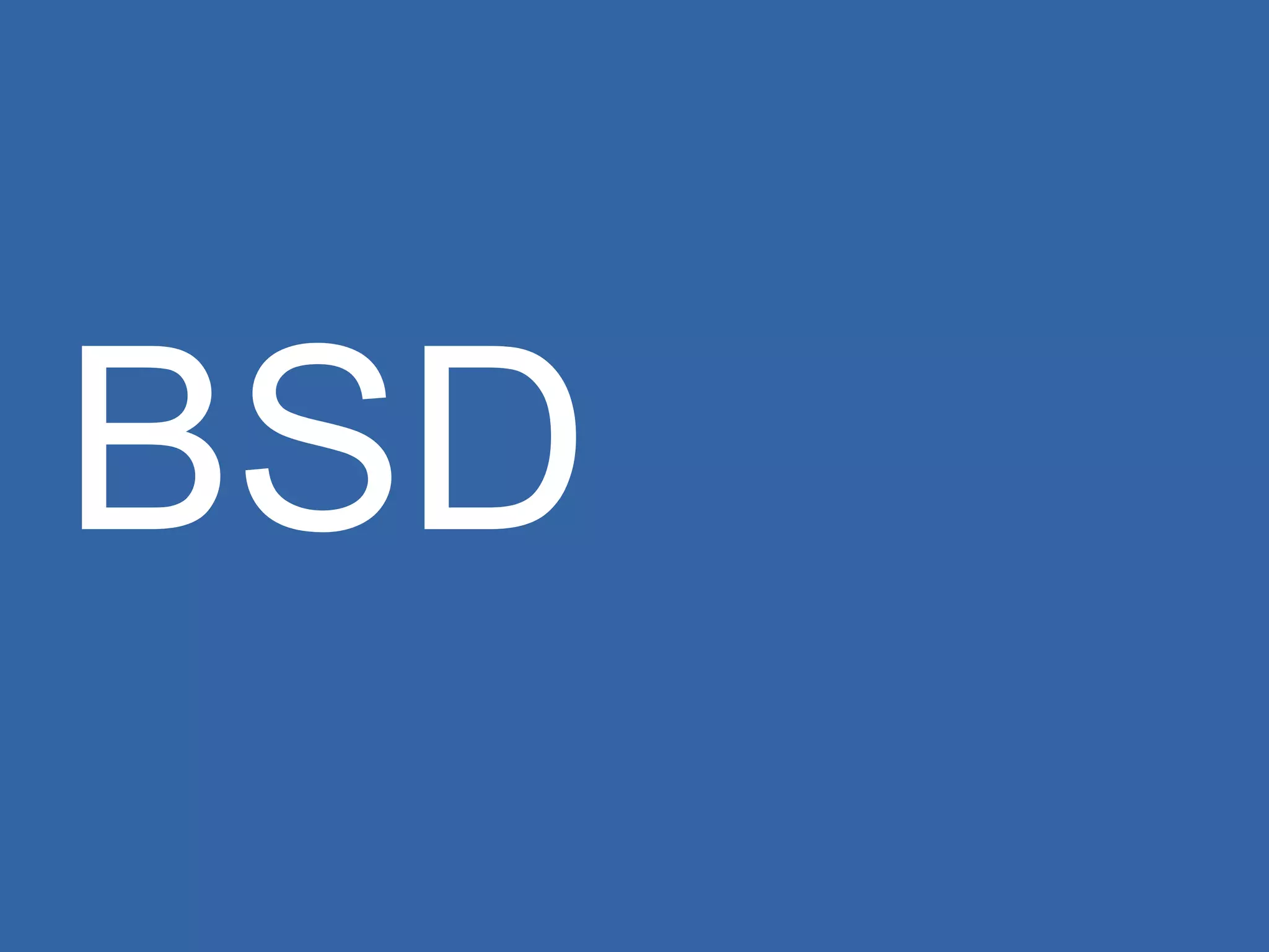 BSD 
