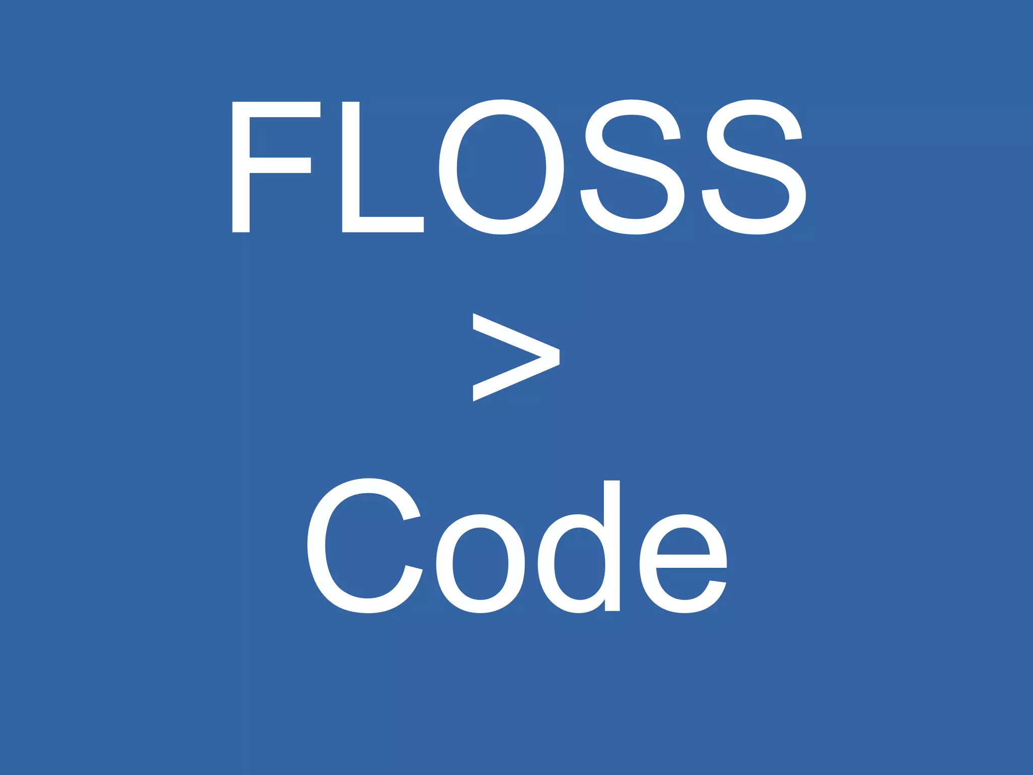 FLOSS > Code 
