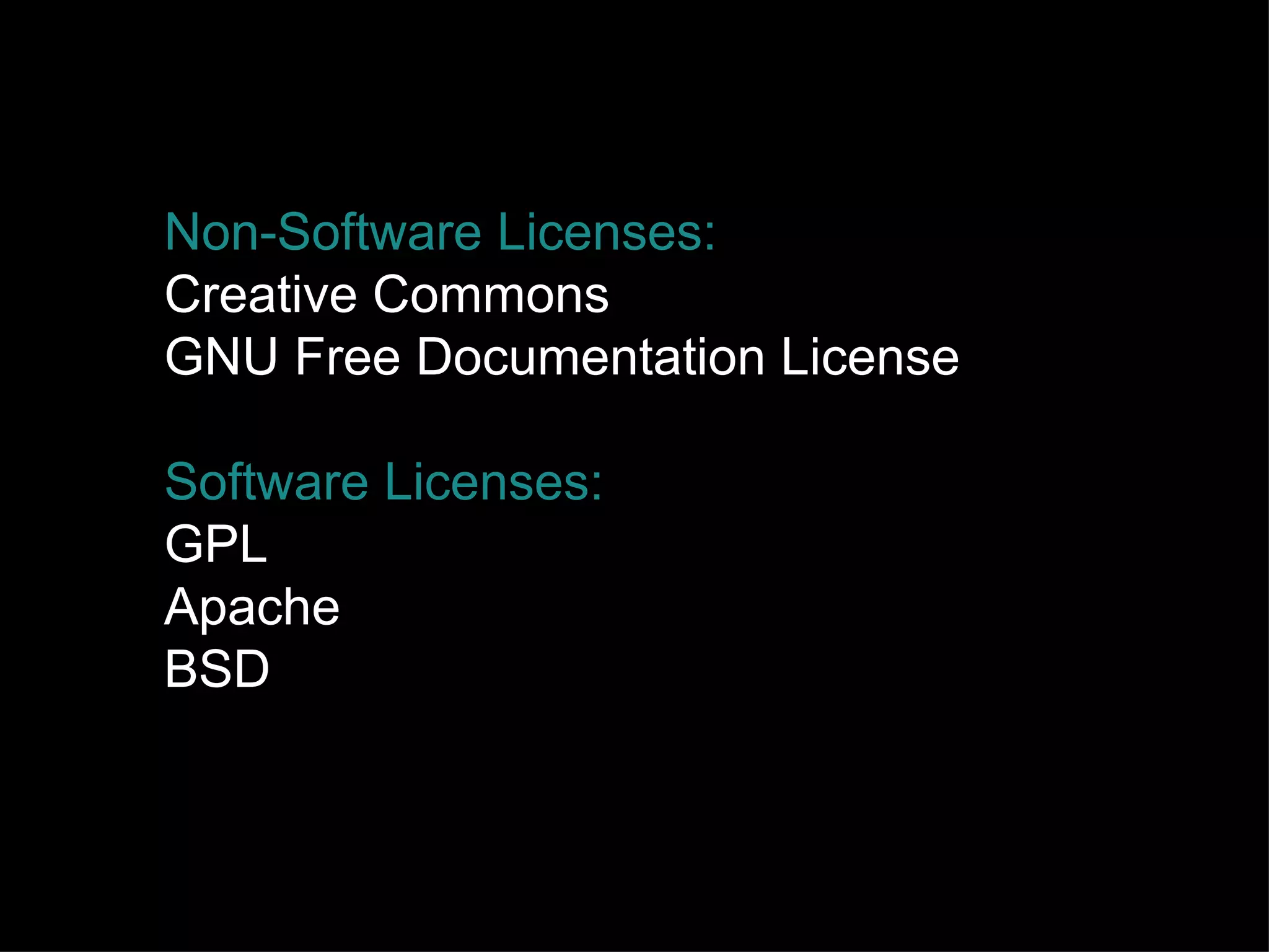Yes, licenses. 