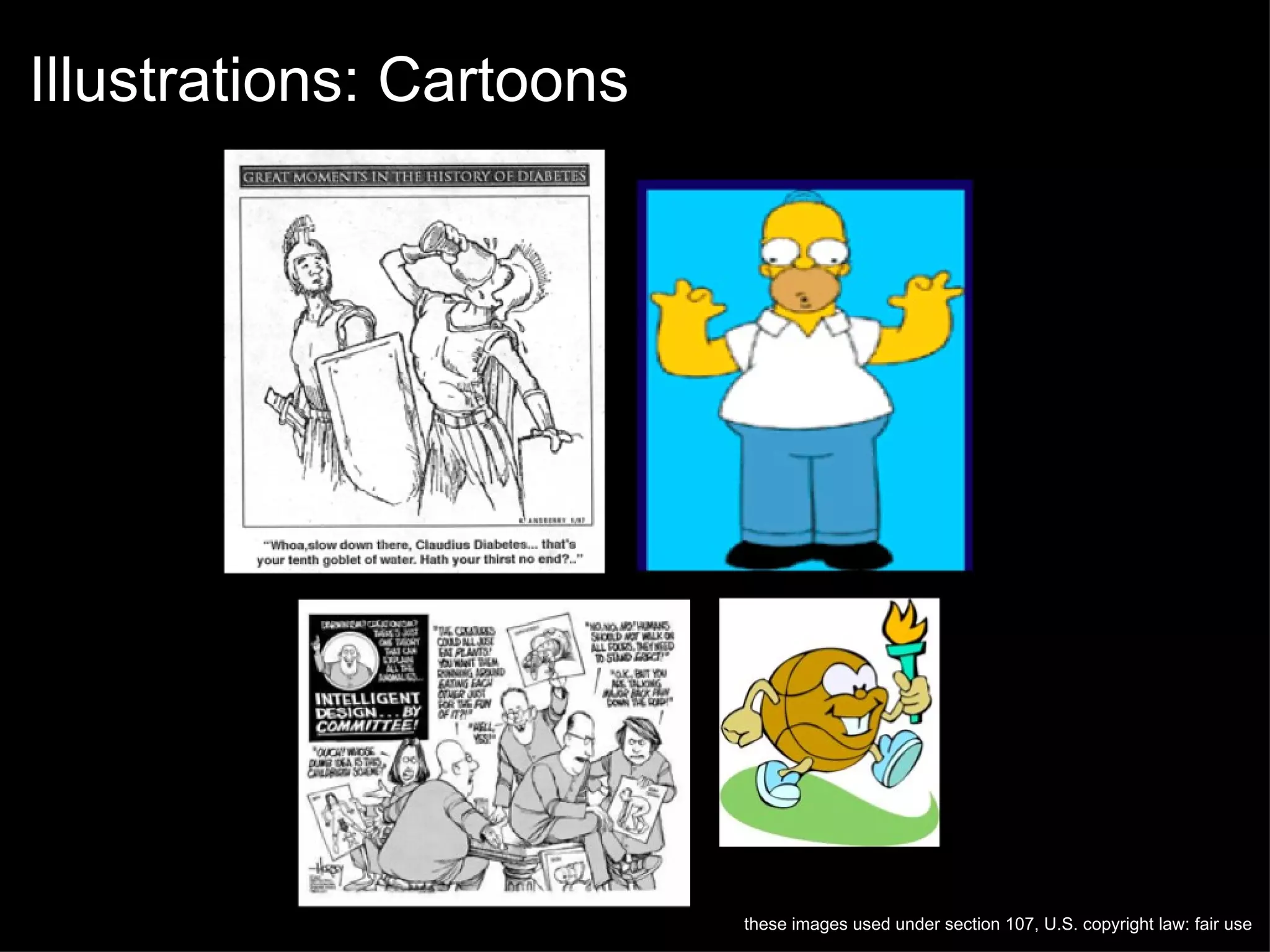 Artwork these images used under section 107, U.S. copyright law: fair use 