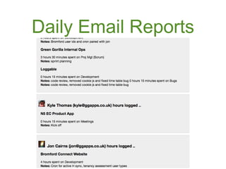 Daily Email Reports
 