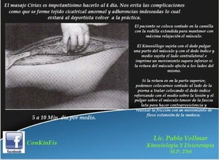 Rehabilitación en Desgarros del Recto Anterior del Muslo