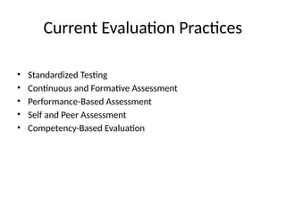 GGC_Critical Review of Current Evaluation Practices and their ...