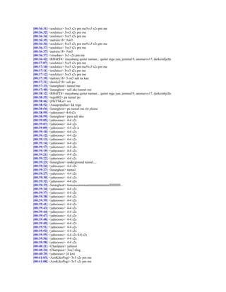 [00:36:31] <soulstice> 5vs5 s2s pm me5vs5 s2s pm me
[00:36:32] <soulstice> 5vs5 s2s pm me
[00:36:34] <soulstice> 5vs5 s2s pm me
[00:36:35] <naitsirc18> 5on5
[00:36:36] <soulstice> 5vs5 s2s pm me5vs5 s2s pm me
[00:36:37] <soulstice> 5vs5 s2s pm me
[00:36:37] <naitsirc18> 5on5
[00:36:37] <virusbao> 3v3 s2s pm me
[00:36:42] <RH4ZT4> mayabang quiter naman... quiter mga yan, jemma19, anonuevo17, darkeinhjelle
[00:37:07] <soulstice> 5vs5 s2s pm me
[00:37:10] <soulstice> 5vs5 s2s pm me5vs5 s2s pm me
[00:37:11] <soulstice> 5vs5 s2s pm me
[00:37:12] <soulstice> 5vs5 s2s pm me
[00:37:19] <naitsirc18> 5 on5 sali na kau
[00:37:31] <dainlo218> sali po
[00:37:33] <lunarghost> tunnel me
[00:37:40] <lunarghost> sali ako tunnel me
[00:38:12] <RH4ZT4> mayabang quiter naman... quiter mga yan, jemma19, anonuevo17, darkeinhjelle
[00:38:35] <togo002> pa tunnel po
[00:38:46] <jHaYSKie> wa
[00:38:52] <Assupopullaz> kk togo
[00:38:54] <lunarghost> pa tunnel me rin please
[00:38:59] <yahooooo> 4-4 s2s
[00:38:59] <lunarghost> para sali ako
[00:39:05] <yahooooo> 4-4 s2s
[00:39:07] <yahooooo> 4-4 s2s
[00:39:09] <yahooooo> 4-4 s2s n
[00:39:10] <yahooooo> 4-4 s2s
[00:39:12] <yahooooo> 4-4 s2s
[00:39:13] <yahooooo> 4-4 s2s
[00:39:14] <yahooooo> 4-4 s2s
[00:39:17] <yahooooo> 4-4 s2s
[00:39:19] <yahooooo> 4-4 s2s
[00:39:21] <yahooooo> 4-4 s2s
[00:39:22] <yahooooo> 4-4 s2s
[00:39:23] <lunarghost> underground tunnel....
[00:39:24] <yahooooo> 4-4 s2s
[00:39:27] <lunarghost> tunnel
[00:39:27] <yahooooo> 4-4 s2s
[00:39:30] <yahooooo> 4-4 s2s
[00:39:32] <yahooooo> 4-4 s2s
[00:39:33] <lunarghost> tuuuuuuuuuuuunnnnnnnnnnnnellllllllllll...
[00:39:34] <yahooooo> 4-4 s2s
[00:39:37] <yahooooo> 4-4 s2s
[00:39:38] <yahooooo> 4-4 s2s
[00:39:39] <yahooooo> 4-4 s2s
[00:39:41] <yahooooo> 4-4 s2s
[00:39:43] <yahooooo> 4-4 s2s
[00:39:44] <yahooooo> 4-4 s2s
[00:39:47] <yahooooo> 4-4 s2s
[00:39:48] <yahooooo> 4-4 s2s
[00:39:49] <yahooooo> 4-4 s2s
[00:39:51] <yahooooo> 4-4 s2s
[00:39:52] <yahooooo> 4-4 s2s
[00:39:55] <yahooooo> 4-4 s2s 4-4 s2s
[00:39:56] <yahooooo> 4-4 s2s
[00:39:58] <yahooooo> 4-4 s2s
[00:40:21] <Champeee> yahooo
[00:40:24] <Champeee> 3on3 nlng
[00:40:29] <yahooooo> ]4 kmi
[00:41:03] <AznKikoPogi> 5v5 s2s pm me
[00:41:08] <AznKikoPogi> 5v5 s2s pm me
 