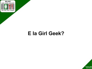 Open Source e le Girl Geek