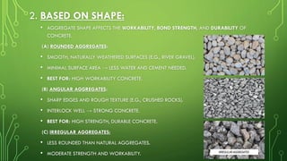 Comprehensive Classification and Uses of Aggregates in Construction | PDF