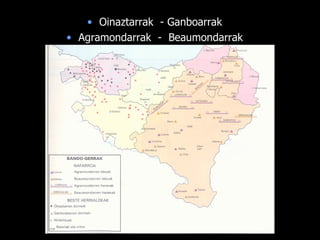 Oinaztarrak  - Ganboarrak Agramondarrak  -  Beaumondarrak 