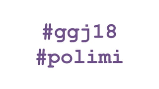 GGJ18 al Politecnico di Milano - Presentazione che precede la presentazione del tema