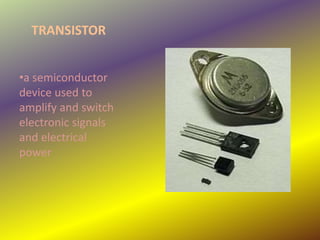 Basic electronics final presentation | PPTX