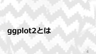 ggplot2とは
4
 