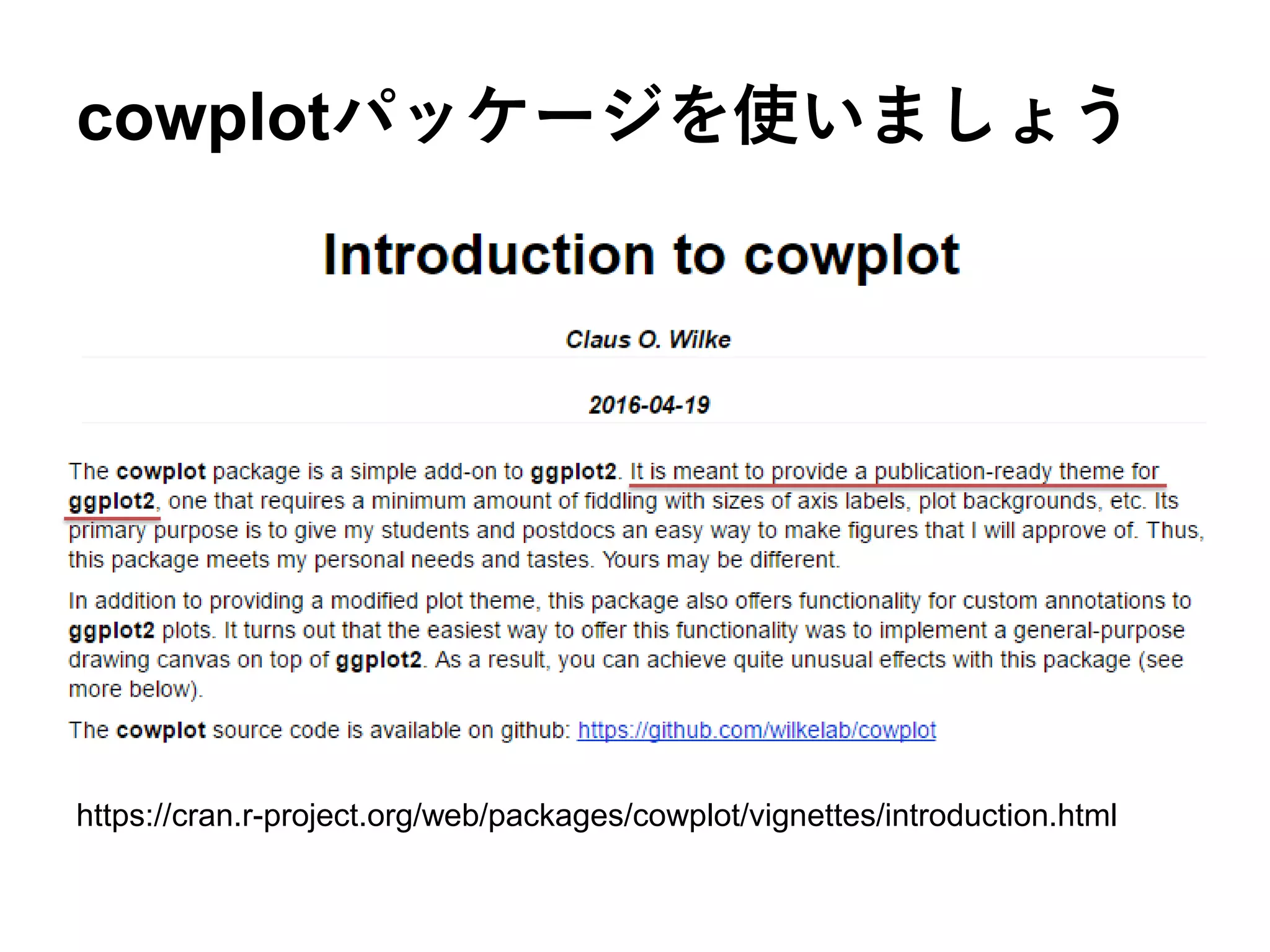 cowplotパッケージを使いましょう
https://cran.r-project.org/web/packages/cowplot/vignettes/introduction.html
 