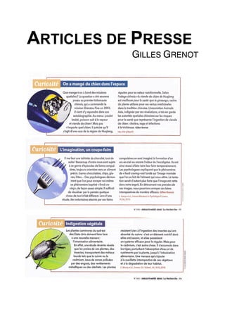 ARTICLES DE PRESSE
GILLES GRENOT
 