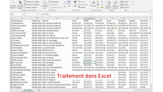 Traitement dans Excel
 