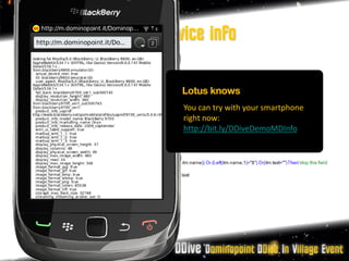 WURFL device info


         You can try with your smartphone
         right now:
         http://bit.ly/DDiveDemoMDInfo
 