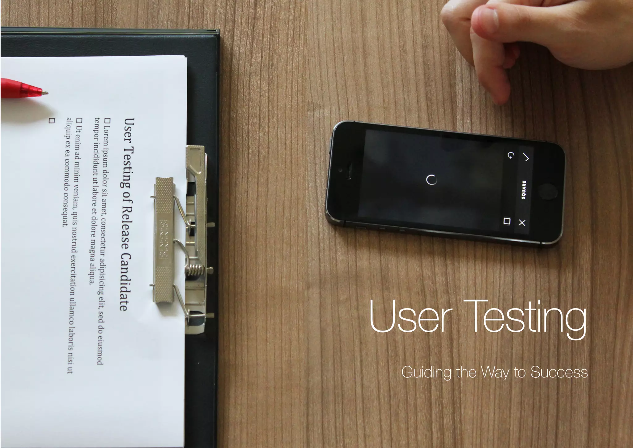 (Replace with full screen background image)
User Testing
Guiding the Way to Success
 