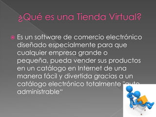 TEMA: TIENDAS VIRTUALES
