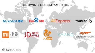 GR OW IN G GLOBAL AMBITION S
 