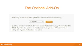 10
The Optional Add-On
 