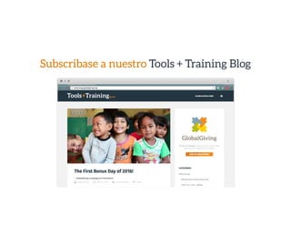 Subscribase a nuestro Tools + Training Blog
 