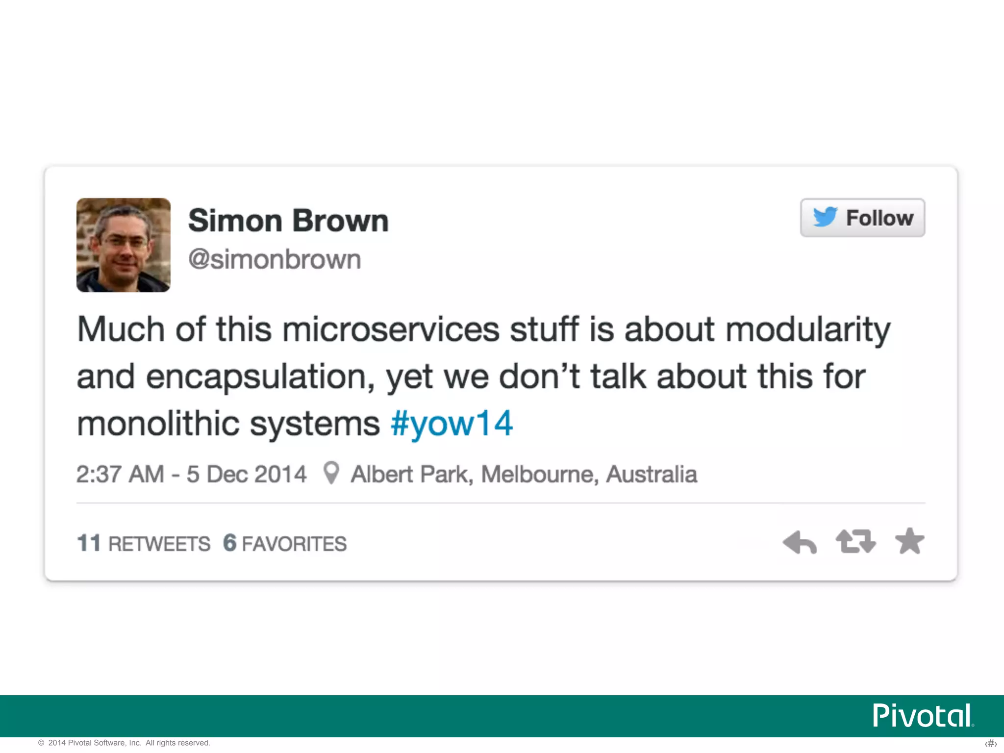 © 2014 Pivotal Software, Inc. All rights reserved. ‹#› 
 