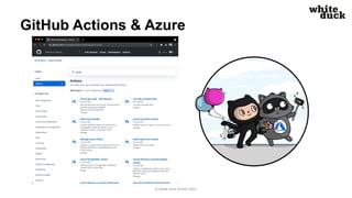 GitHub Actions & Azure
© white duck GmbH 2021
 