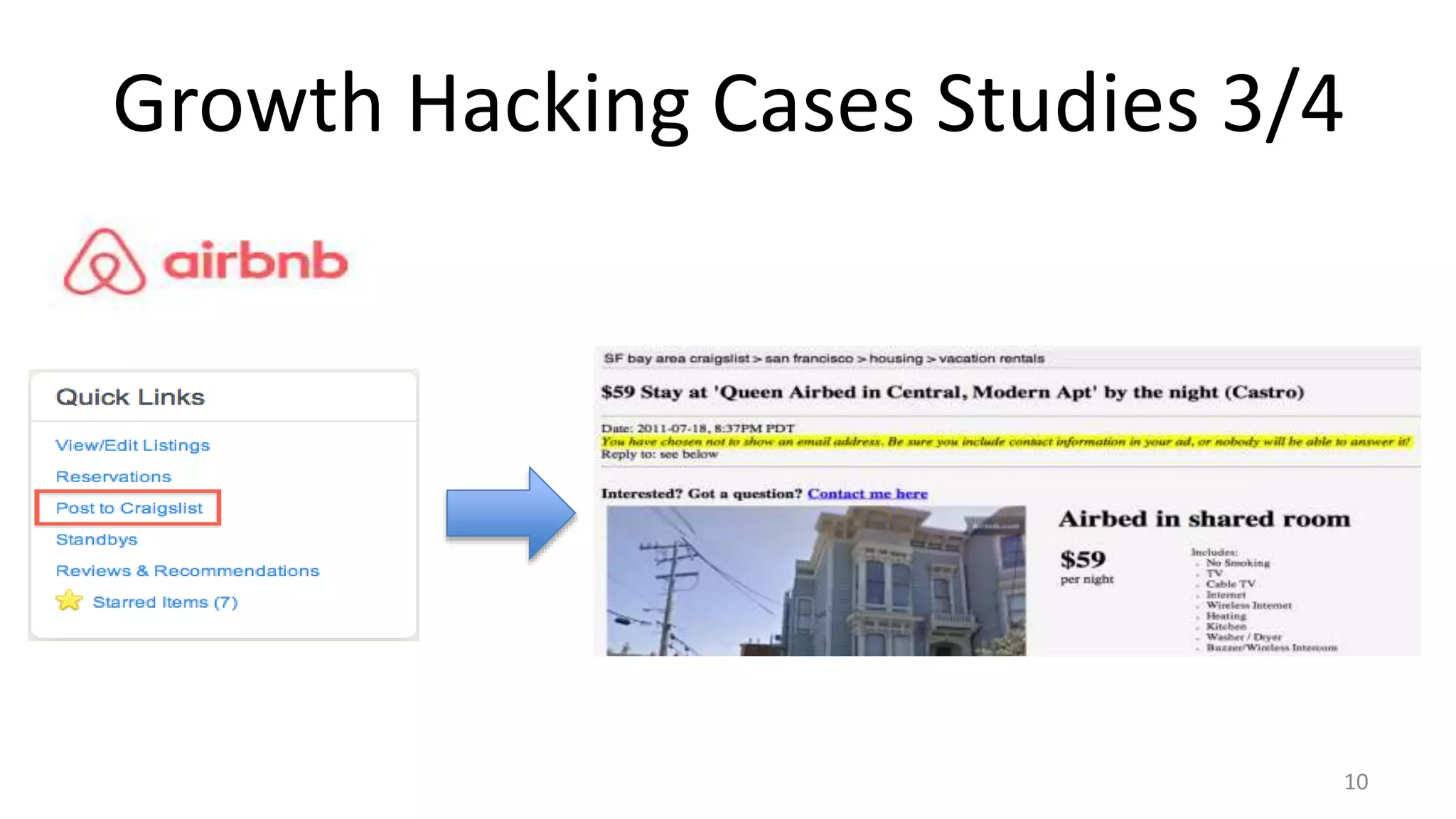 Growth Hacking Cases Studies 3/4
10
 