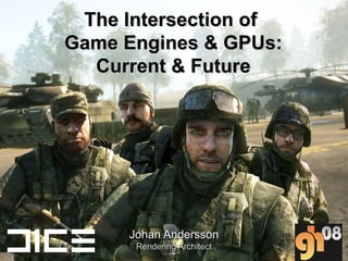 The Intersection of  Game Engines & GPUs: Current & Future Johan Andersson Rendering Architect 2.5 