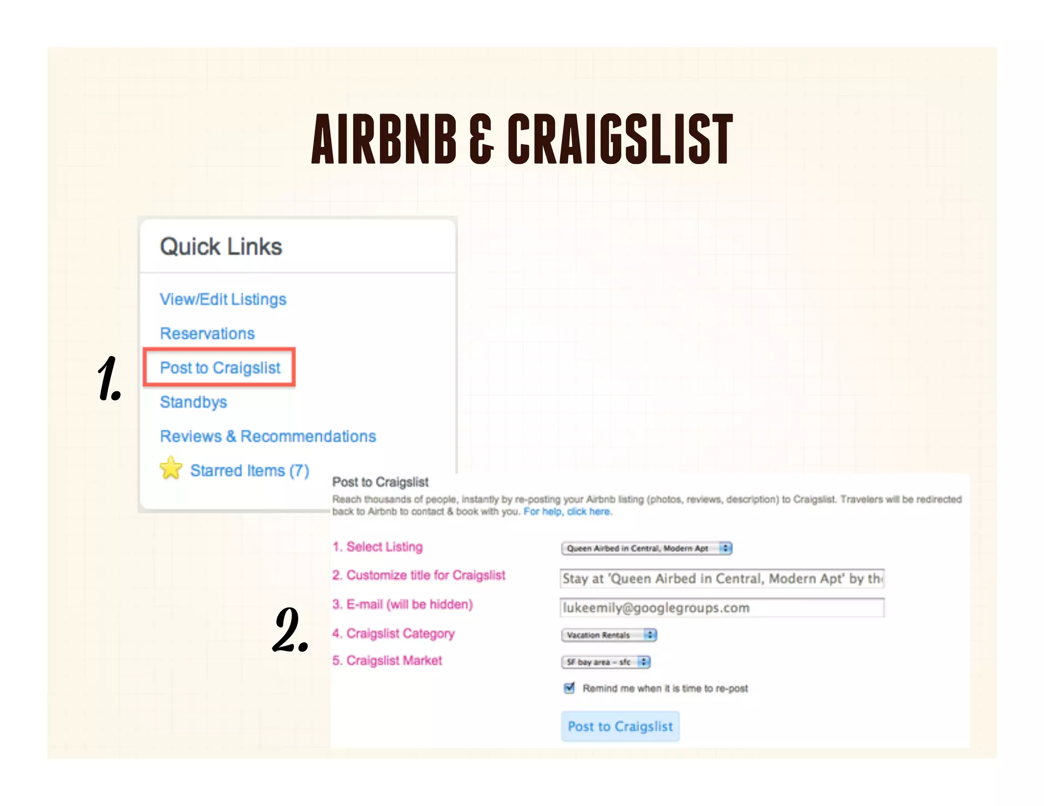 AIRBNB & CRAIGSLIST


1.


     2.
 