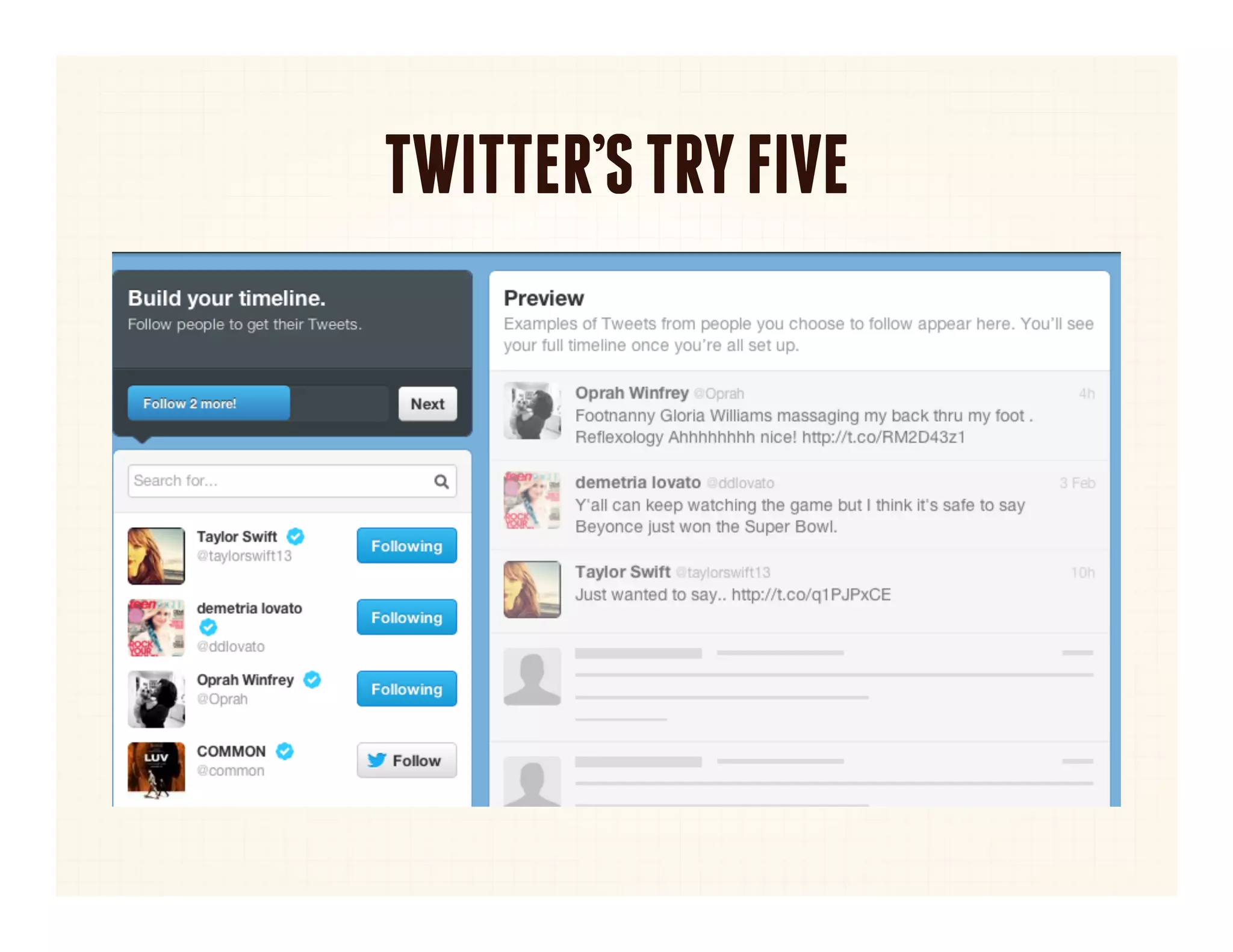 TWITTER’S TRY FIVE



            Photographers	
  
 