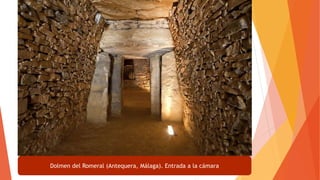 Dolmen del Romeral (Antequera, Málaga). Entrada a la cámara
 
