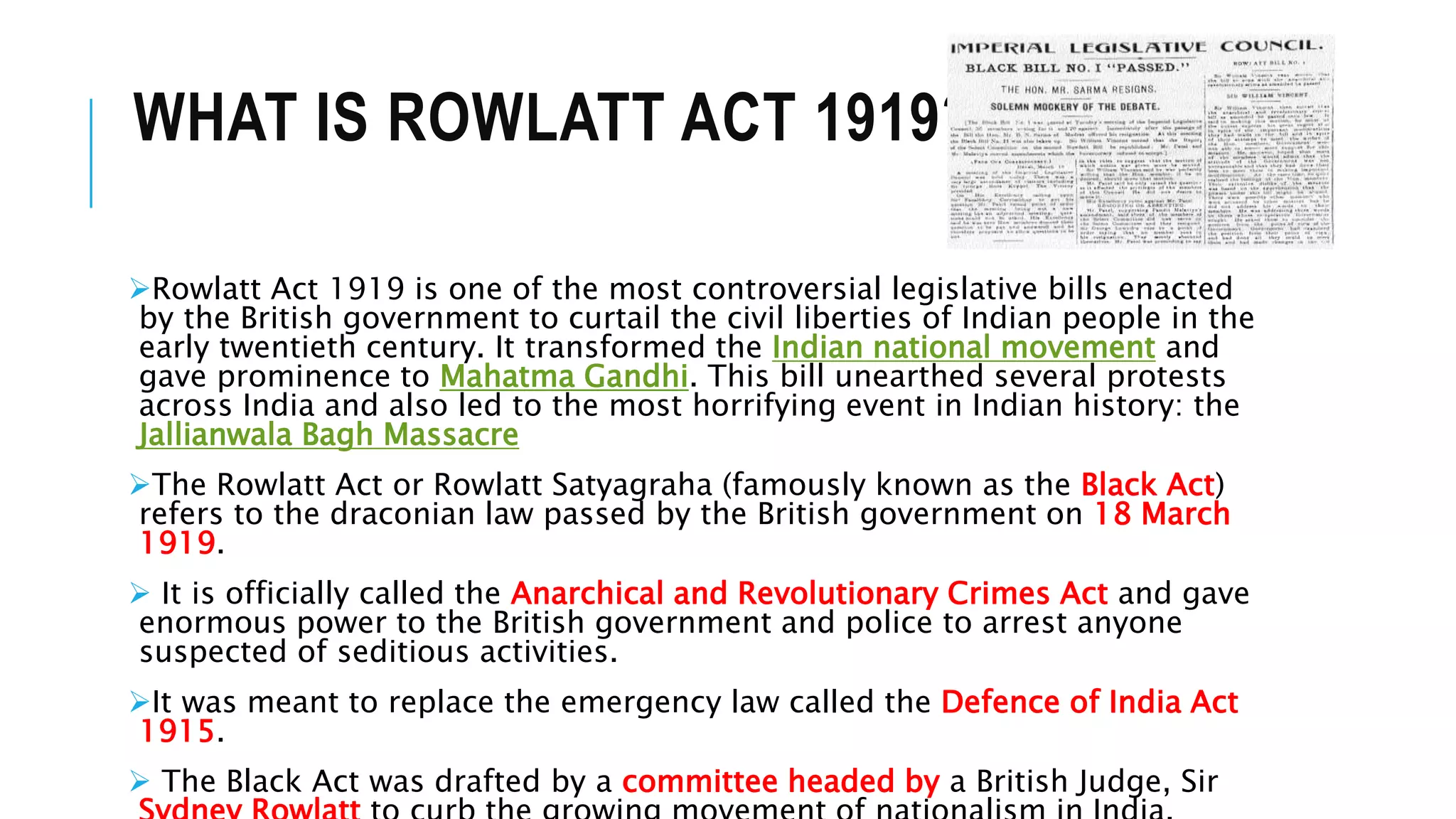 Ghadar Movement ,Rowlatt Act and Jallianwala Bagh Massacre.pptx