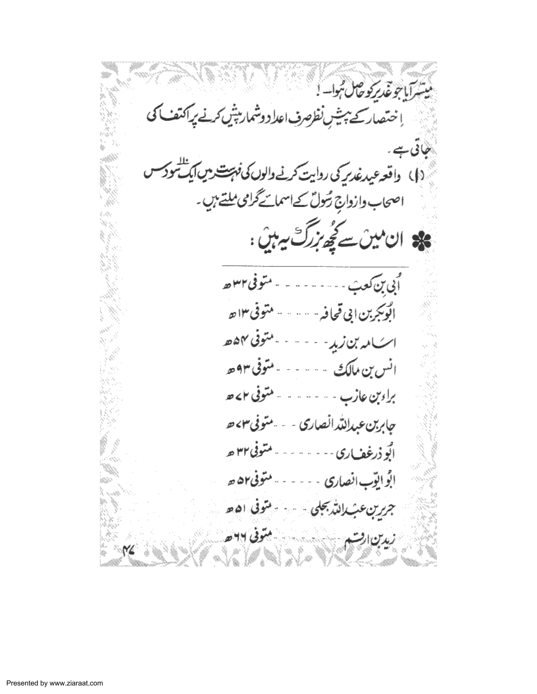 Presented by www.ziaraat.com 
 