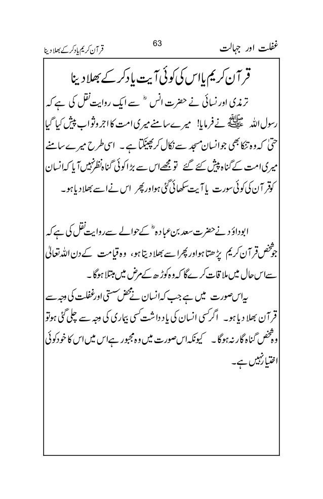 Ghaflat Aur Jahalat By Sikander Naqshbandi