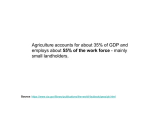 Part # 2
Economy of Ghana
 