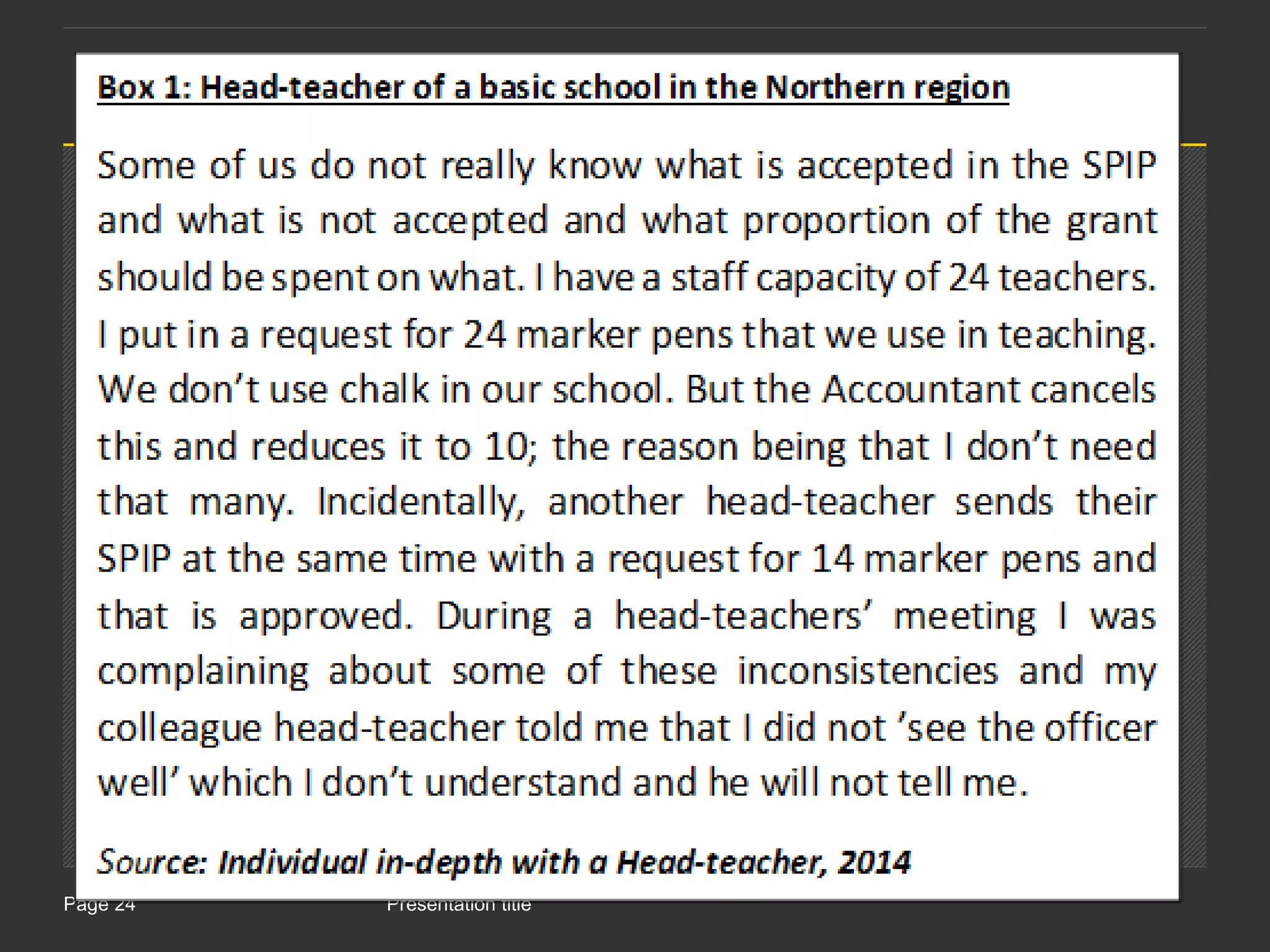 Presentation titlePage 24
 