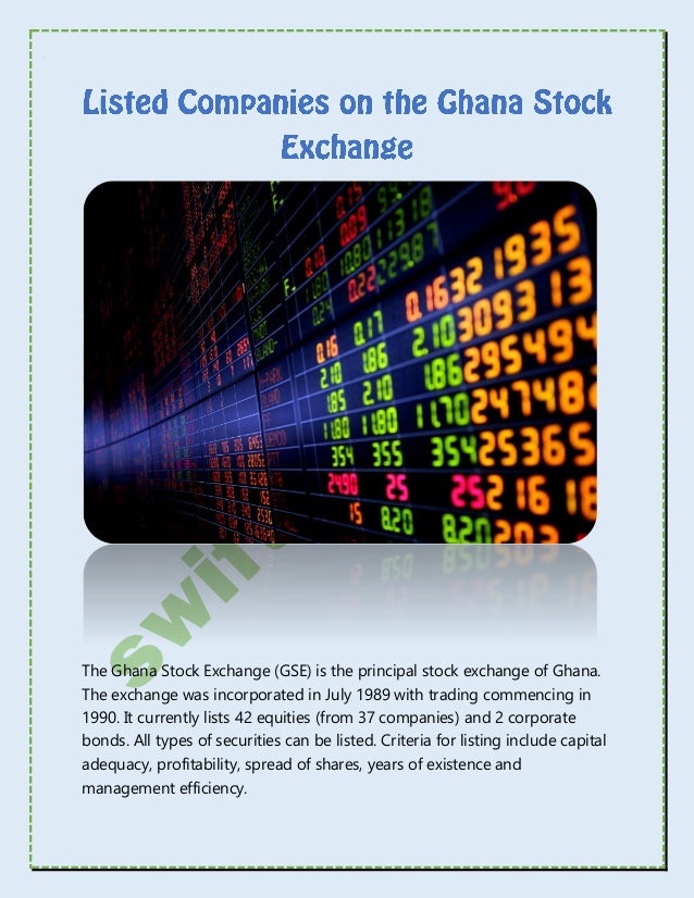 Ghana Stock Exchange Listed Companies 2017