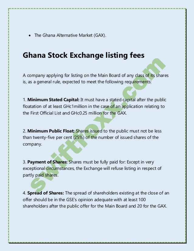 Ghana Stock Exchange Listed Companies 2017